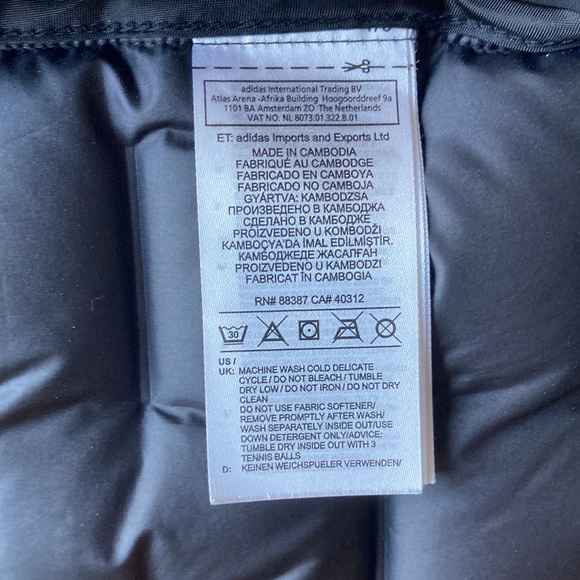 Adidas Men’s Golf Tech Frostguard Recycled Content Down Quilted Insulated Jacket - Picture 9 of 16